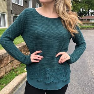 Lucky Brand green sweater